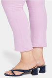 NYDJ Sheri Slim Ankle Jeans In Plus Size With Frayed Hems - Mauve Mist