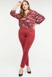 NYDJ Ami Skinny Jeans In Plus Size With Frayed Hems - Boysenberry