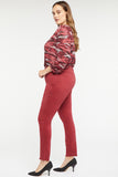 NYDJ Ami Skinny Jeans In Plus Size With Frayed Hems - Boysenberry