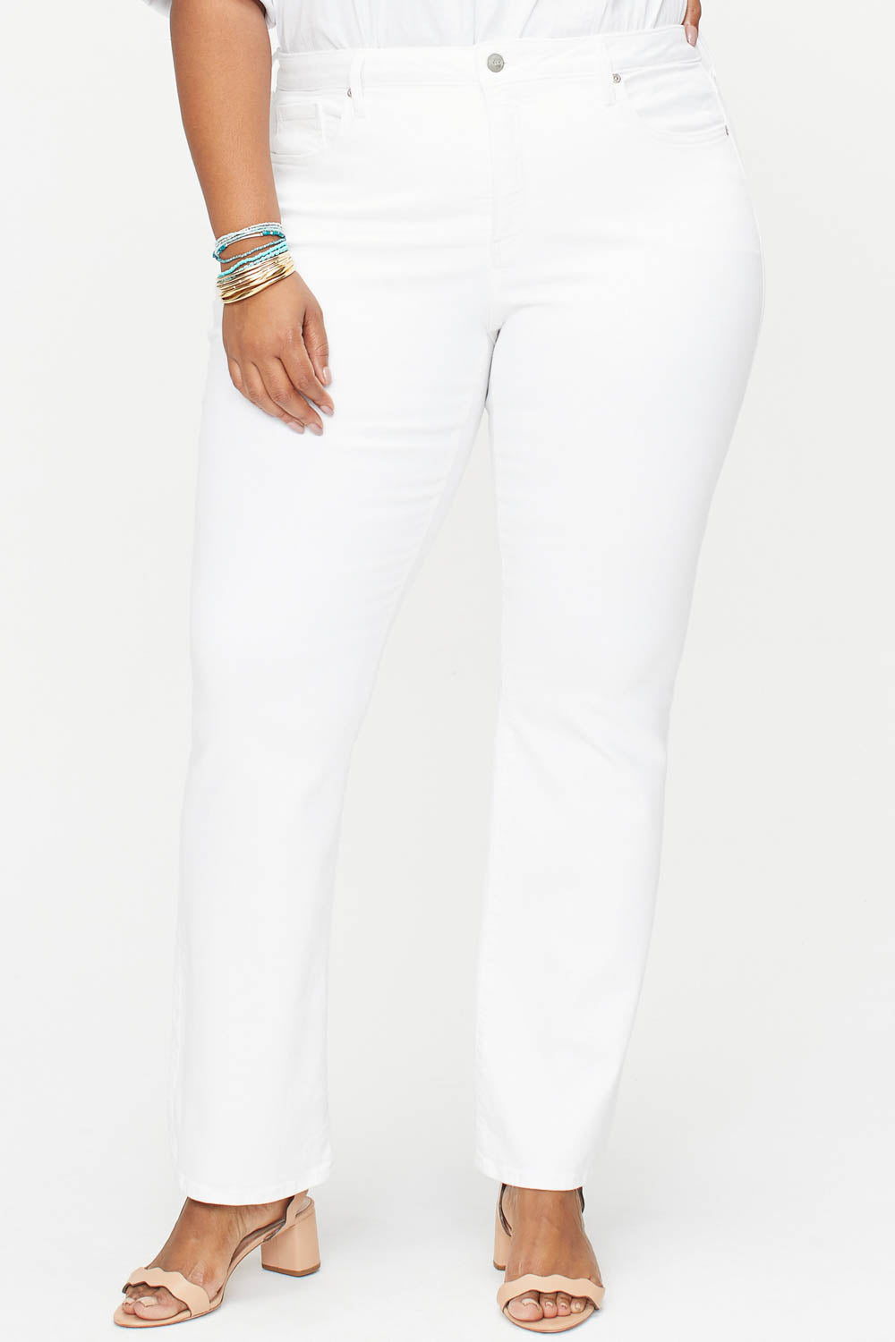 NYDJ Barbara Bootcut Jeans In Plus Size  - Optic White