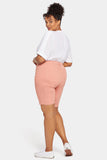 NYDJ Briella 11 Inch Denim Shorts In Plus Size  - Terra Cotta