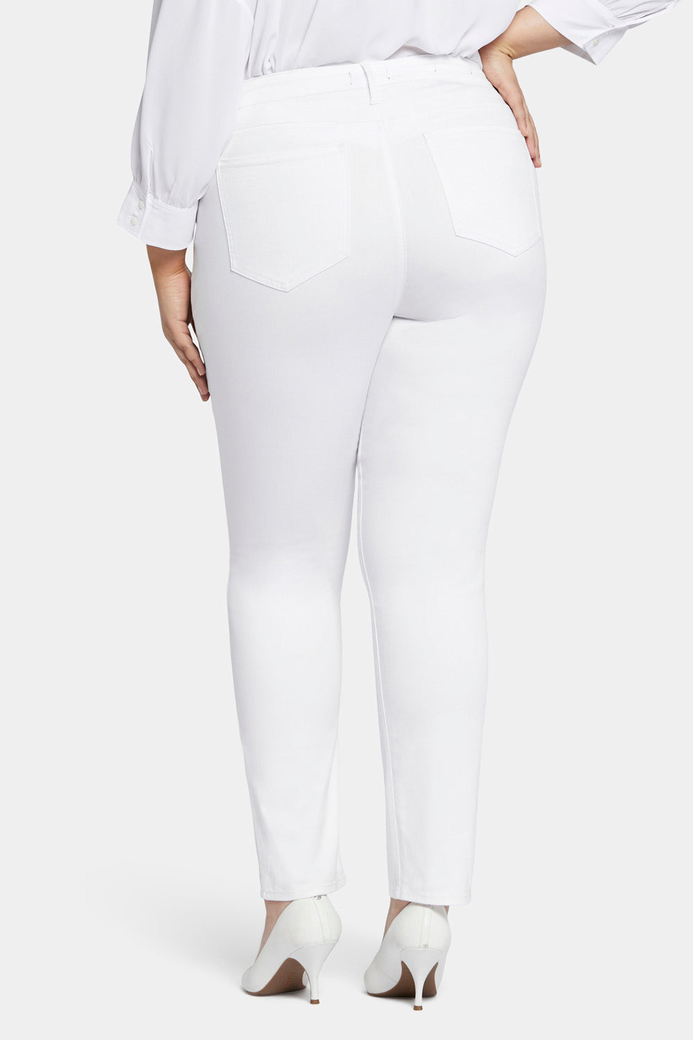 NYDJ Sheri Slim Jeans In Plus Size  - Optic White