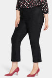 NYDJ Slim Bootcut Pull-On Pants In Plus Size In Stretch Faux Suede - Black