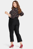 NYDJ Slim Bootcut Pull-On Pants In Plus Size In Stretch Faux Suede - Black