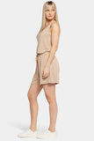 NYDJ Tank And Shorts Lounge Set In Plus Size  - Taupe