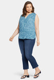 NYDJ Sleeveless Pintuck Blouse In Plus Size  - Agness