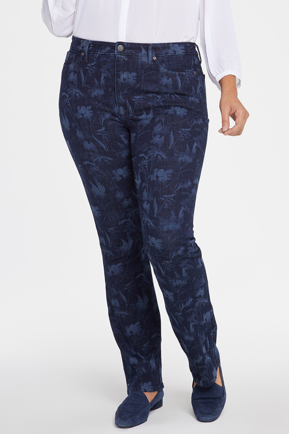 NYDJ Slim Bootcut Jeans In Plus Size  - Bishop Floral