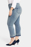 NYDJ Marilyn Straight Ankle Jeans In Plus Size With Attached Released Hems - Fantasy