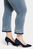 NYDJ Marilyn Straight Ankle Jeans In Plus Size With Attached Released Hems - Fantasy