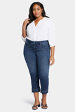 NYDJ Marilyn Straight Ankle Jeans In Plus Size With Attached Released Hems - Inspire