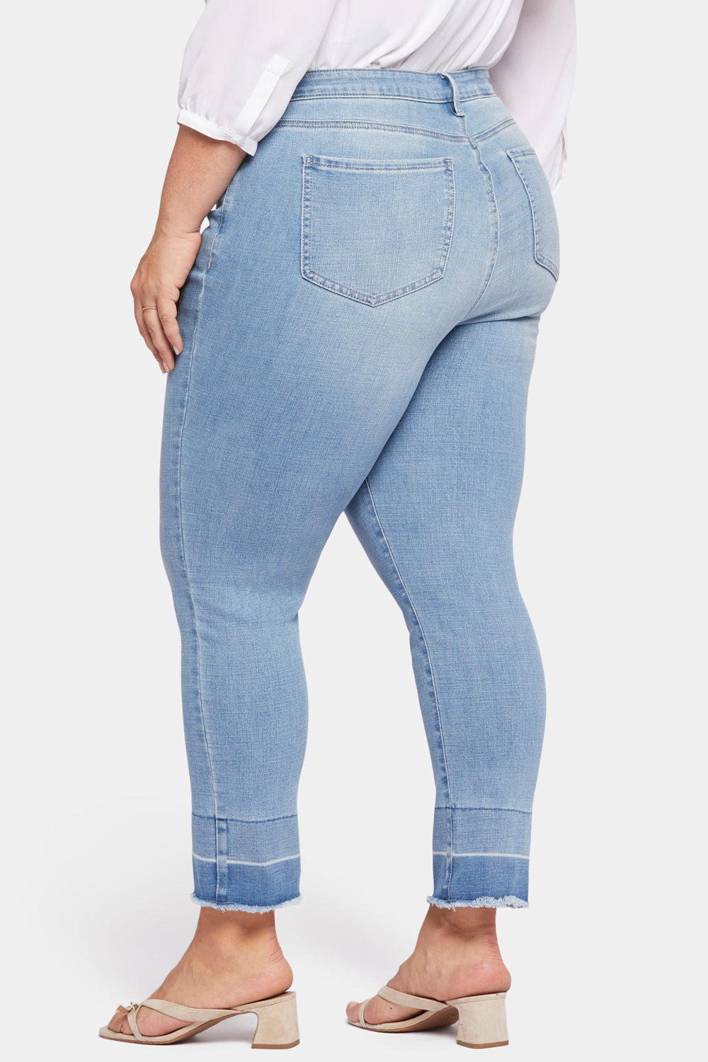 NYDJ Sheri Slim Ankle Jeans In Plus Size With Shadow Hems - Essence