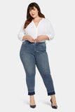 NYDJ Sheri Slim Ankle Jeans In Plus Size With Shadow Hems - Playlist