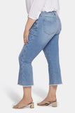 NYDJ Ava Flared Ankle Jeans In Plus Size With Frayed Hems - Quinta