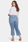 NYDJ Ava Flared Ankle Jeans In Plus Size With Frayed Hems - Quinta