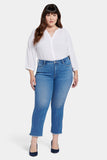 NYDJ Barbara Bootcut Ankle Jeans In Plus Size With Frayed Hems - Fairmont