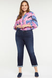 NYDJ Margot Girlfriend Jeans In Plus Size With Roll Cuffs - Rapture