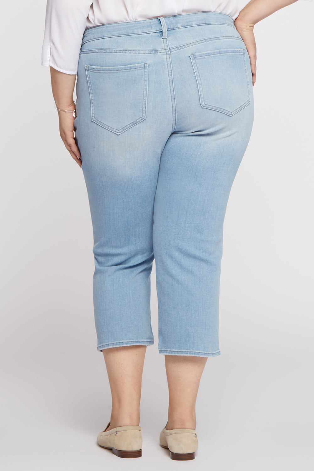NYDJ Relaxed Piper Crop Jeans In Plus Size  - Hollander