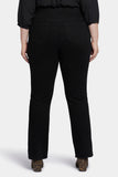 NYDJ Bailey Relaxed Straight Pull-On Jeans In Plus Size  - Black Rinse