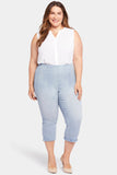 NYDJ Dakota Crop Pull-On Jeans In Plus Size In SpanSpring™ Denim With Side Slits - Charmed
