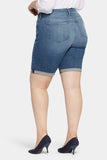 NYDJ Briella 11 Inch Denim Shorts In Plus Size With Roll Cuffs - Landslide