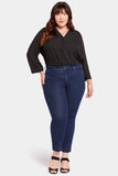 NYDJ Sheri Slim Ankle Jeans In Plus Size With Frayed Hems - Mystique