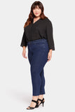 NYDJ Sheri Slim Ankle Jeans In Plus Size With Frayed Hems - Mystique