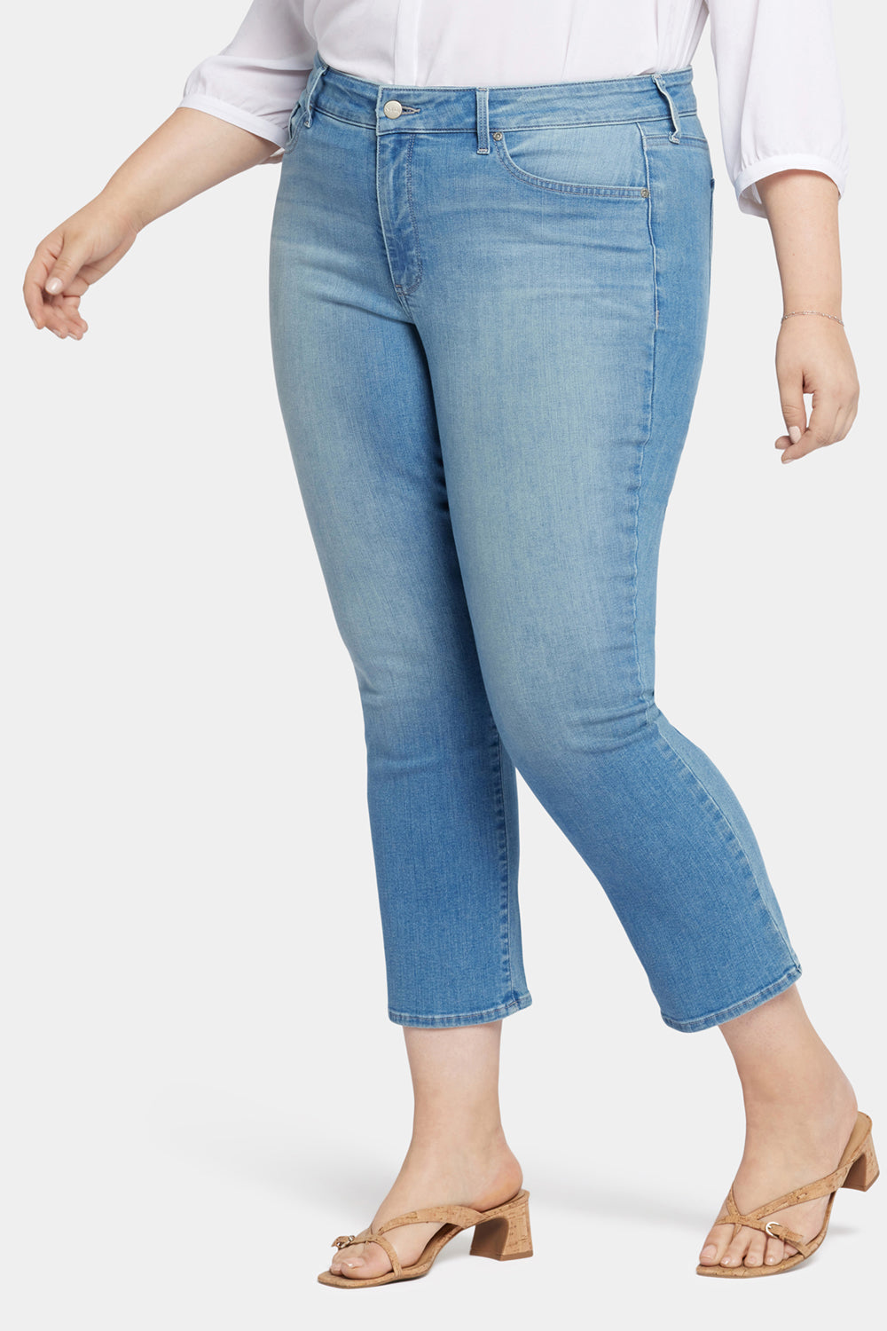 NYDJ Marilyn Straight Ankle Jeans In Plus Size  - Mesmerize