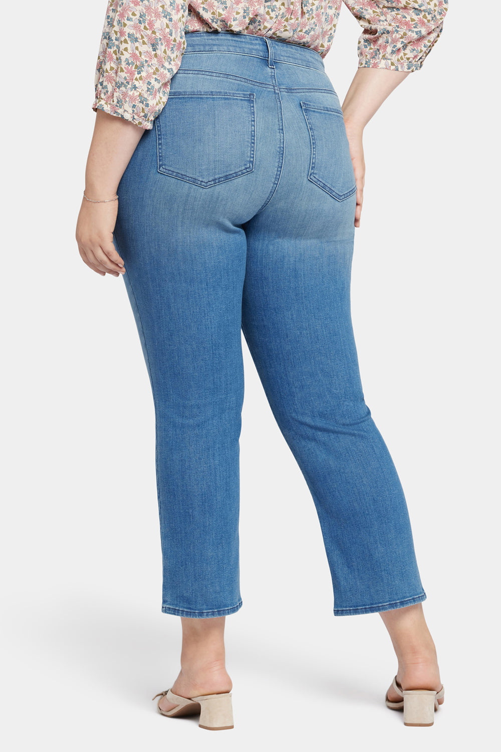 NYDJ Marilyn Straight Ankle Jeans In Plus Size  - Stargazer