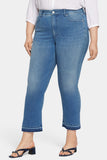 NYDJ Marilyn Straight Ankle Jeans In Petite Plus Size In Cool Embrace® Denim With High Rise And Released Hems - Stunning