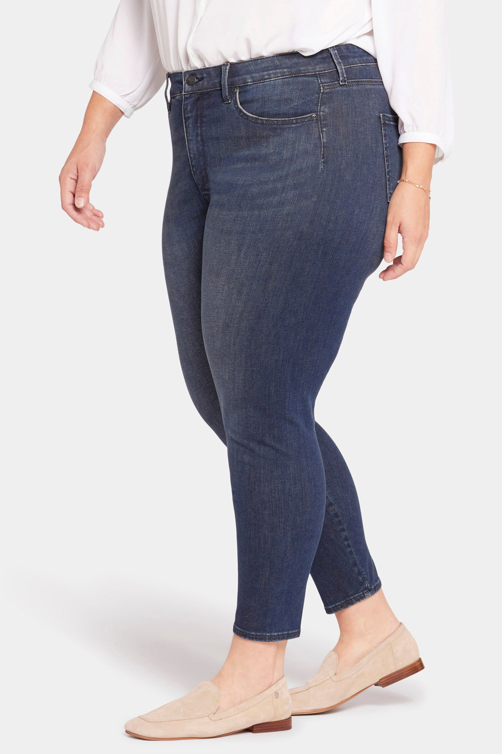 NYDJ Le Silhouette Ami Skinny Jeans In Petite Plus Size With High Rise - Precious