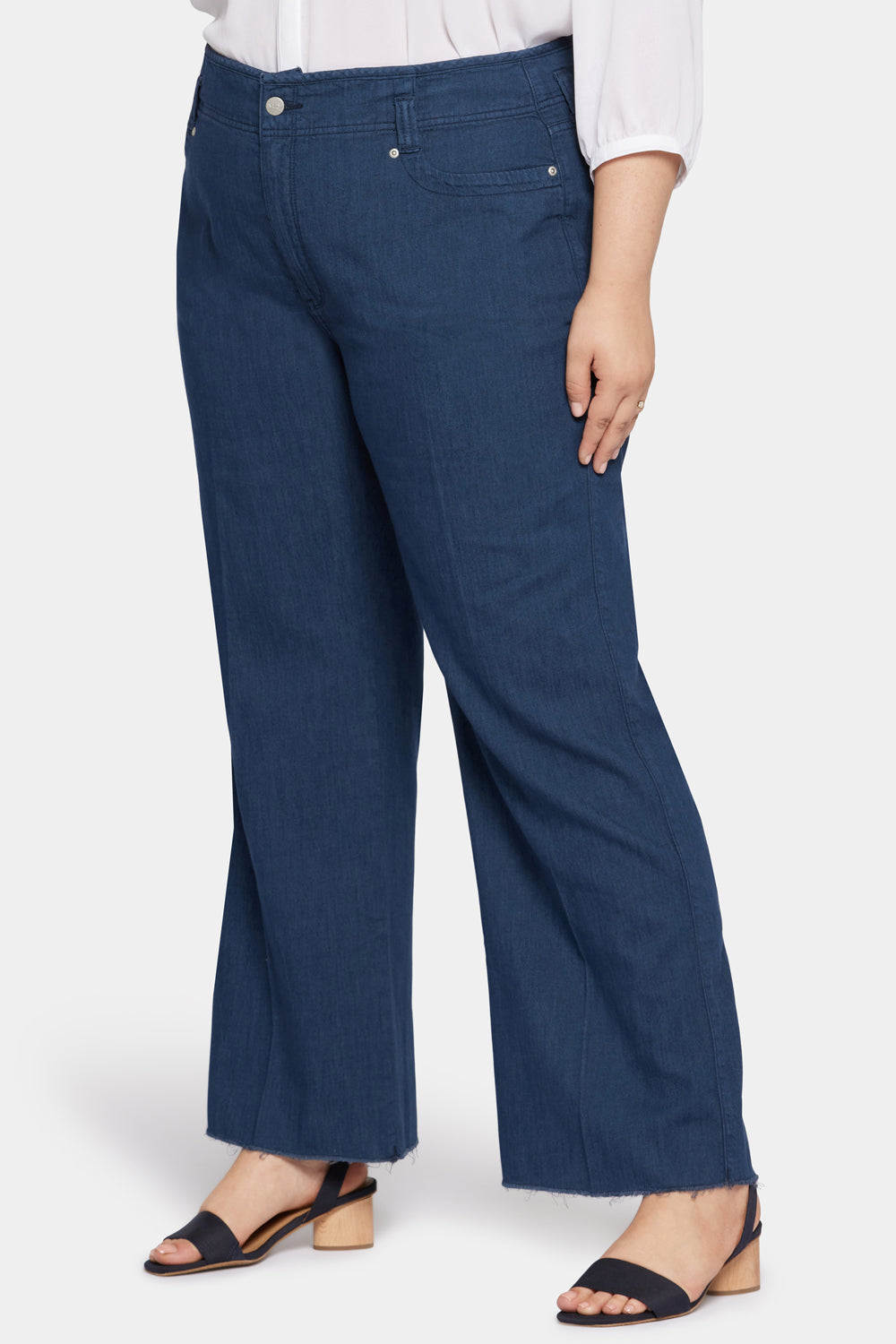 NYDJ Teresa Wide Leg Jeans In Plus Size With High Rise - Serendipity