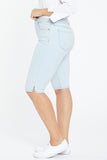 NYDJ Capri Jeans In Plus Size With Riveted Side Slits - Rena Stripe