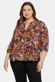 NYDJ Pintuck Blouse In Plus Size  - Harpeth Hills