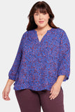 NYDJ Pintuck Blouse In Plus Size  - Daphnedale