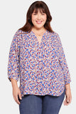 NYDJ Pintuck Blouse In Plus Size  - Charlottes Cove
