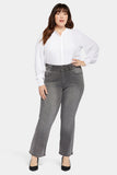 NYDJ Ava Flared Jeans In Plus Size With High Rise And Paneled Waistband - Smokey Mountain