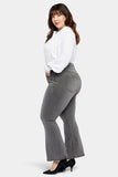 NYDJ Ava Flared Jeans In Plus Size With High Rise And Paneled Waistband - Smokey Mountain