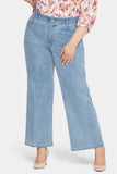 NYDJ Waist-Match™ Major Wide Leg Jeans In Plus Size With High Rise - Crystalline