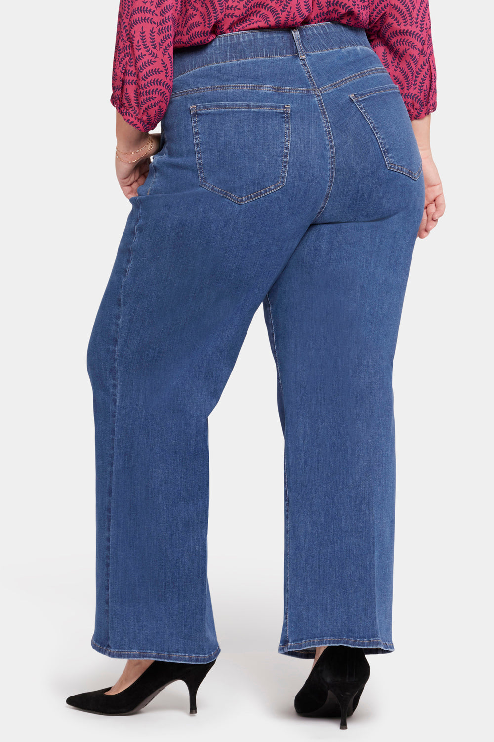 NYDJ Waist-Match™ Major Wide Leg Jeans In Plus Size With High Rise - Waterfall