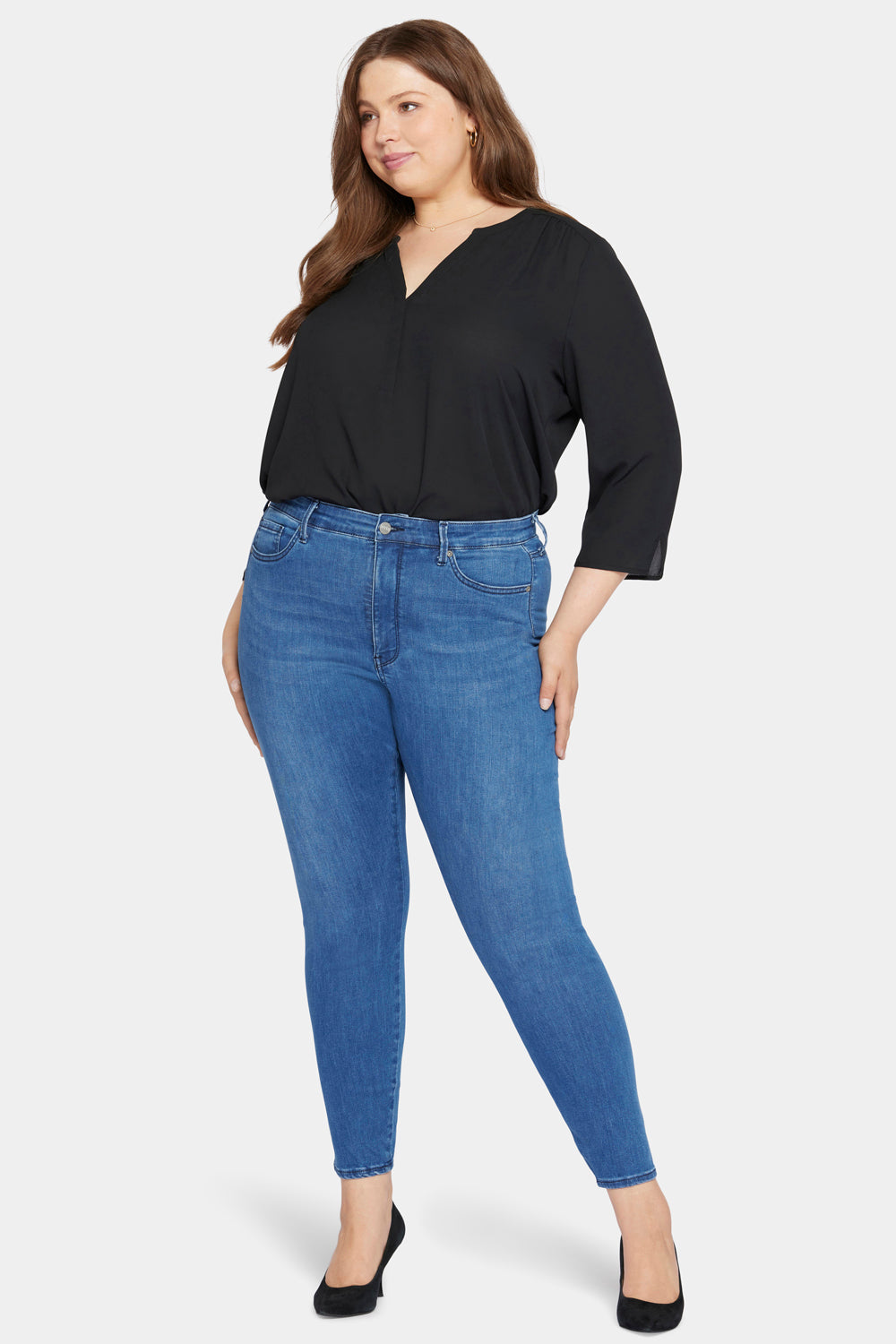 NYDJ Le Silhouette Ami Skinny Jeans In Plus Size With High Rise  - Amour