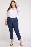 NYDJ Waist-Match™ Marilyn Straight Ankle Jeans In Plus Size With Patch Pockets And Button Fly - Genesis