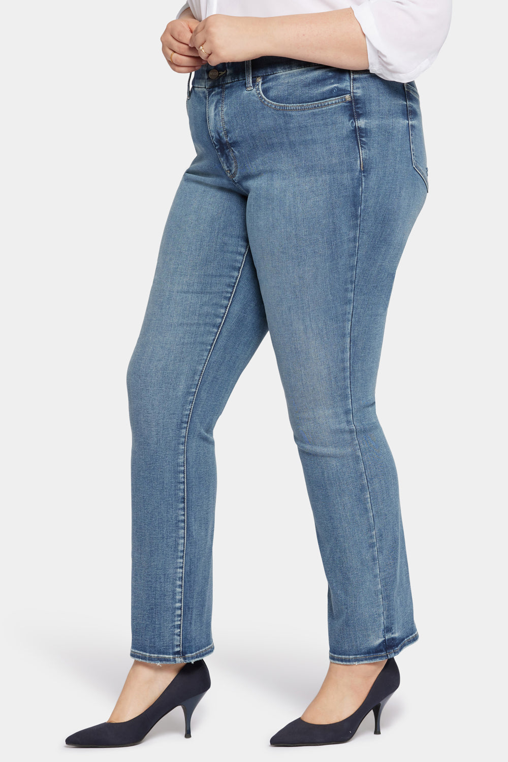 Waist-Match™ Marilyn Straight Jeans In Plus Size - Romance | NYDJ