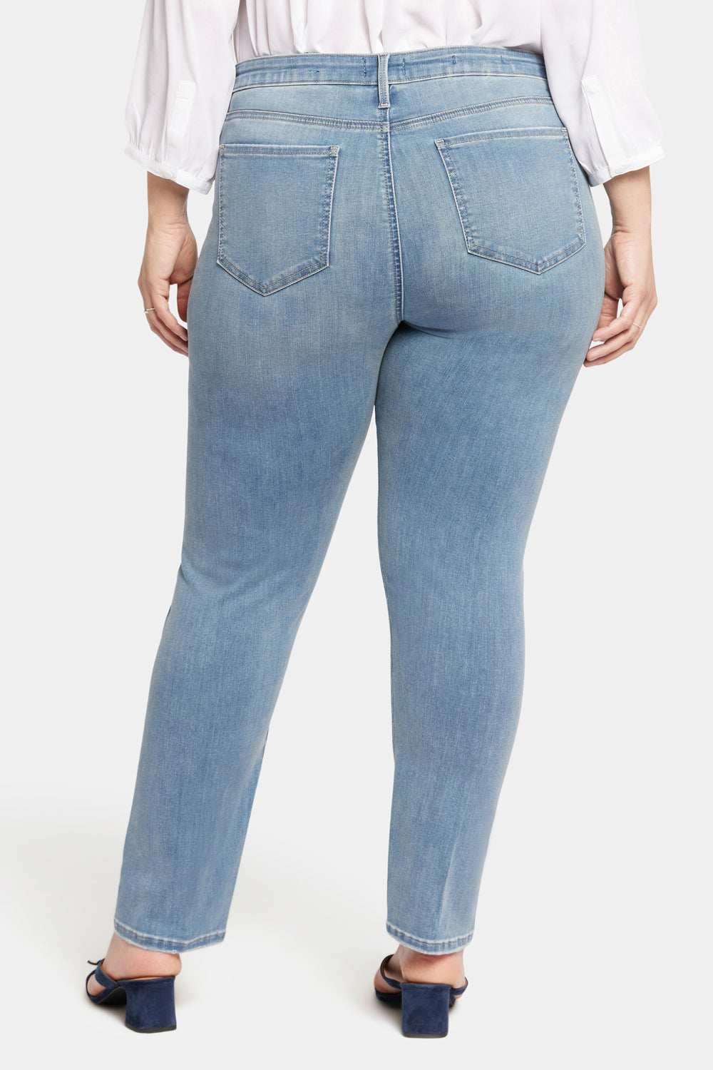 NYDJ Le Silhouette Sheri Slim Jeans In Plus Size  - Angel