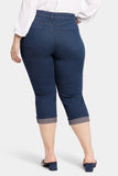 NYDJ Marilyn Straight Crop Jeans In Plus Size With Cuffs - Inspire