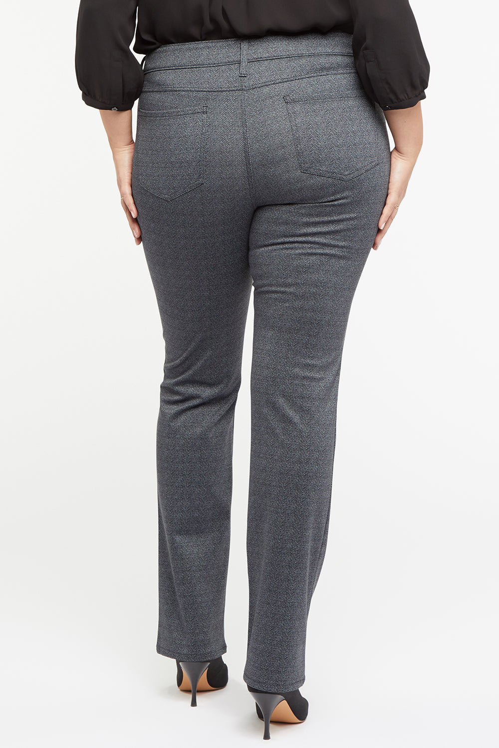 NYDJ Marilyn Straight Pants In Plus Size In Ponte Knit - Lyon Herri