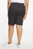 NYDJ Bermuda Shorts In Plus Size In Stretch Twill - Black
