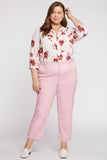 NYDJ Relaxed Ankle Trouser Pants In Plus Size In Stretch Twill - Orchid Pink