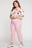 NYDJ Relaxed Ankle Trouser Pants In Plus Size In Stretch Twill - Orchid Pink