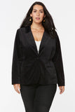 NYDJ Blazer Jacket In Plus Size  - Black
